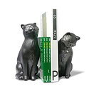 【中古】【輸入品・未使用】Danya B. NY8022B ネコの棚装飾 - 猫愛好家のための装飾猫ブックエンドセット - ブラック
