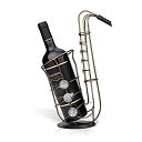    AiEgp Tooarts Metal Sax Wine Rack Wine Bottle Holder