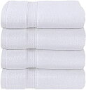 【中古】【輸入品・未使用】Utopia Towels(ユートピアタオル) ラグジュアリーバスタオル 4枚入りパック 27x54インチ ホテル&スパ用タオル