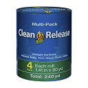 【中古】【輸入品・未使用】(4pack) - Duck Brand Clean Release Painter's Tape Blue 3.8cm x 60 y...