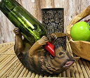 【中古】【輸入品・未使用】Ebros 本物そっくり ピュアブリード ペディグリー 犬 ジャーマンシェパード 犬 ワインボトルホルダー 置物 キッチン ワインセラ...