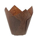 【中古】【輸入品・未使用】Royal Brown Tulip Style Baking Cups Medium Sleeve of 200 by Royal