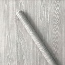 【中古】【輸入品・未使用】Teemall ライトグレー 木目調 粘着ステッカー 壁紙 家具 キャビネット ワードローブ 棚 ライナー 17.7インチ X 98イ...