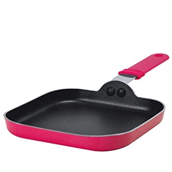 【中古】【輸入品・未使用】Ecolution Kitchen Extras 6-Inch Square Griddle Mini Pink by Ecolution