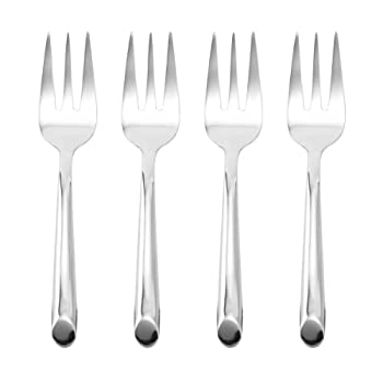 yÁzyAiEgpzTowle Living Wave Stainless Steel Cocktail Fork Set of 4 by Towle Living