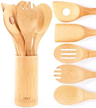 šۡ͢ʡ̤ѡNeet Organic Wooden Bamboo Cooking &Serving Utensils kitchen utensils 6 Piece Set BMB-U6 by Neet