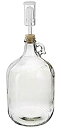 【中古】【輸入品・未使用】North Mountain Supply 1ガロンガラスJug withハンドルとブラックメタル蓋 クリア