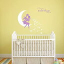 【中古】【輸入品・未使用】妖精ウォールデカール I Love You to The Moon and Back フェアリーウォールステッカー 女の子向け、子供部...