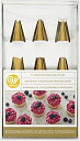 【中古】【輸入品・未使用】Wilton ネイビーブルー&ゴールド パイピングチップとケーキデコレーション用品セット 17ピース