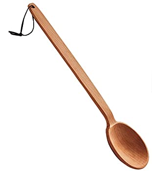 【中古】【輸入品・未使用】Heavy Duty Large Wooden Spoon - 18" Long Handle Cooking Spoon With a Scoop. Nonstick Big Spoon for Stirring Mixing Cajun Crawfish Boil