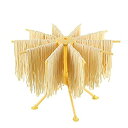 【中古】【輸入品・未使用】Valuetools折りたたみ式パスタ乾燥ラック - プラスチック家庭用ヌードルスタンド アーム10本付き (イエロー)