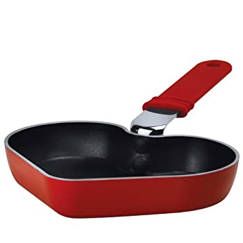 【中古】【輸入品・未使用】Ecolution Kitchen Extras 6-Inch Heart Shaped Pan Mini Red by Ecolution