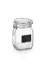 šۡ͢ʡ̤ѡBormioli Rocco Fido Square Clear Jar with Chalkboard 33-3/4-Ounce by Bormioli Rocco
