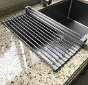【中古】【輸入品・未使用】Attom Tech Home ロールアップ ディッシュラック 長さ17.7インチ x 11.5インチ 食器乾燥ラック 多目的 折りた...