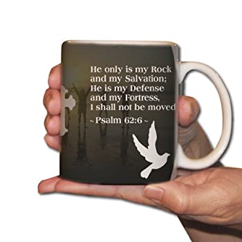 【中古】【輸入品・未使用】Religious Bible Quote Coffee Mug???詩篇62?: 6???15?oz