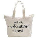 【中古】【輸入品・未使用】ElegantPark Bride to be トートバッグ ウェディング ブライダル シャワー ギフト ジップ キャンバス コットン one size オフホワイト