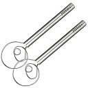 【中古】【輸入品・未使用】ステンレススチール生地泡立て器 2 Pack シルバー