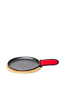 【中古】【輸入品・未使用】Fajitaプレートセット???pre-seasoned Cast Iron Fajita Pan with木製トレイとホットMitt...