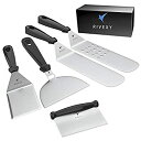 【中古】【輸入品・未使用】Lodhi's Set of 5 Metal Spatula Stainless Steel with Plastic Handle ...