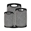 【中古】【輸入品・未使用】Famiry リバーシブルカッティングボード 3枚セット キッチン用プラスチックまな板 ノンスリップデザイン 握りやすいハンドル ジュ...