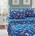【中古】【輸入品・未使用】Better Home Style プレイ 子犬 ブルー キッズ/男の子/幼児用3ピースシーツセット ウーフウーフ ワグング 犬 子犬...