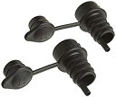 【中古】【輸入品・未使用】Haley's Corker Wine Bottle Stopper/Pourer/Oil Vinegar Dispenser Spout with Cap (Set of 2) Black by Haley's Corker(3)