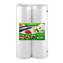 【中古】【輸入品・未使用】SurpOxyLoc 2パック 11x50 真空シーラーバッグロール 食品保存用 食品の密封 その他の機械 BPAフリー 高耐久 真空...