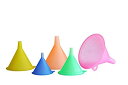 【中古】【輸入品 未使用】MIREN 5 Sizes Candy Colours Plastic Funnel Set for General Purpose Lab Car Kitchen Home Tools Liquids Dry Goods