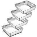 【中古】【輸入品・未使用】P&P CHEF 8インチ正方形ベーキングパン 4点セット 正方形ケーキパン ラザニアブレッドブラウニー用 8インチ×8インチ×2イン...
