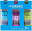 【中古】【輸入品・未使用】Original Sodastream Three Pack 1 Liter Carbonating Bottles - Lasts 2 years - Purple Blue and Green by SodaStream