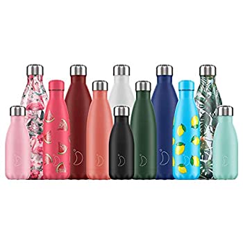 【中古】【輸入品・未使用】Chilly's ウォーターボトル ステンレススチール 再利用可能 漏れ防止 水滴防止 パステルブルー 500mlのサムネイル