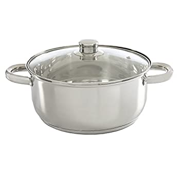 Ecolution Pure Intentions Dutch Oven - Features Tempered Glass Lid Stay-Cool Handles and Encapsulated Bottom - Oven Safe - Curbside Rec