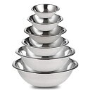 【中古】【輸入品・未使用】Culinary Depot スチールミキシングボウル 6個セット 料理 ベーキング 食事準備 サービング ネスティン ネスティン サ...