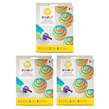 šۡ͢ʡ̤ѡWilton Color Swirl 3-Color Coupler 9-Piece Decorating Kit 3 pack