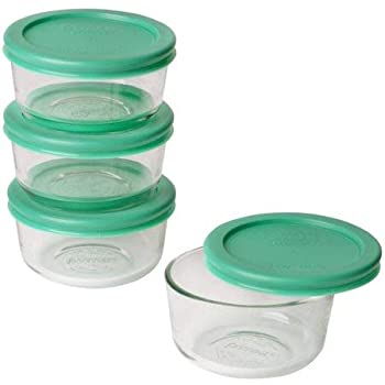 šۡ͢ʡ̤ѡ(4 Green) - Pyrex Simply Store Glass Food Storage Set (gr...