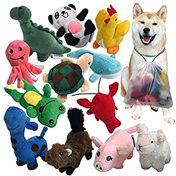 【中古】【輸入品・未使用】LEGEND SANDY Squeaky Plush Dog Toy Pack for Puppy Small Stuffed Puppy Chew Toys 12 Dog Toys Bulk with Squeakers Cute Soft Pet Toy for S