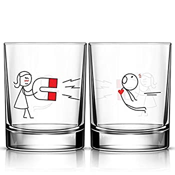 【中古】【輸入品 未使用】BoldLoft You 039 re Irresistible Drinking Glass Set-Valentines Day Gifts for Him for HerValentines Day Gifts for Girlfriend BoyfriendCute