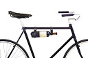 【中古】【輸入品 未使用】Bicycle Wine Carrier Rack Bottle Holder Perfect for Taking Wine - Black Leather by Oopsmark