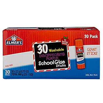 【中古】【輸入品・未使用】Elmer's 消えるパープルスクールグルースティック 洗濯可能 22グラム 30本(..