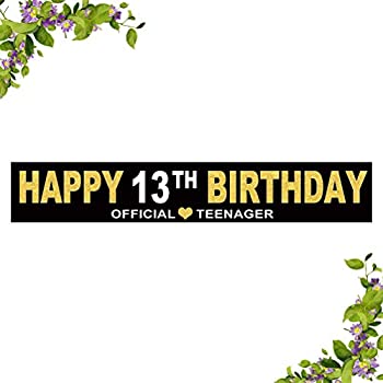 新版 輸入品 未使用未開封 Innoru Happy 13歳の誕生日バナー ブラック ゴールド 13歳まで乾杯の旗 子供の13歳の誕生日パーティー ホームアウトドア装飾 10 X 1 5フィート 高速配送 Www Linkschool Co Uk 新版 輸入品 未使用未開封 Innoru Happy 13歳の誕生日バナー ブラック ゴールド 13歳まで乾杯の旗 子供の13歳の誕生日パーティー ホームアウトドア装飾 10 X 1 5フィート 高速配送 Www Linkschool Co Uk