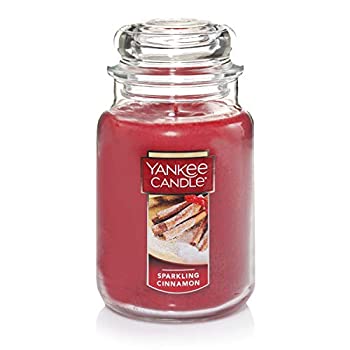 【中古】【輸入品・未使用】Yankee Candle キャンドル 大型瓶 スパークリングシナモン Large Jar Candle 1100952