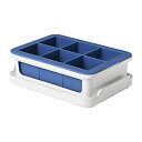 【中古】【輸入品 未使用】OXO Good Grips Silicone Stackable Ice Cube Tray with Lid - Large Cube