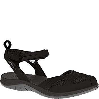 【中古】【輸入品 未使用】Merrell Siren Wrap Q2 Women 039 s Sports Outdoor Sandals Black (Schwarz) 4 UK (37 EU)