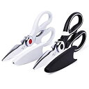 楽天アトリエ絵利奈【中古】【輸入品・未使用】Kitchen Shears By Clear Style Set of 2 Multipurpose Stainless-Steel Cooking Shears Dishwasher Safe Perfect For Preparing Beef Chicken V