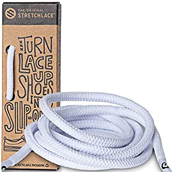 【中古】【輸入品・未使用】The Original Stretchlace メンズ US サイズ: 47 Inch | Large+ カラー: ホワイト