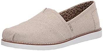 【中古】【輸入品・未使用未開封】Skechers レディース ボブス ジプシー リネン スリップオン バレエ フラット US サイズ: 10 カラー: ベージュ