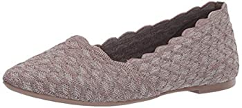 yÁzyAiEgpzSkechers Women's Cleo - Scalloped Knit Skimmer Ballet Flat