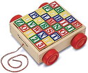 【中古】【輸入品・未使用】メリッサ&ダグ(Melissa&Doug) 木製 積み木 アルファベット すうじ カート入り 1169 正規品