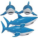 【中古】【輸入品・未使用】Jet Creations インフレータブルアニマルサメ 長さ24インチ パーティープール用品 記念品 誕生日プレゼント 子供と大人用