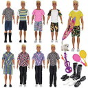 【中古】【輸入品・未使用】EuTengHao 25個 人形用服とアクセサリー 12インチの男の子人形用 16種類の服 シャツジーンズ 靴4足 12インチのボーイ...
